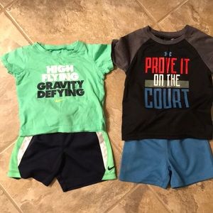 18 month boy Nike & Under Armour outfits